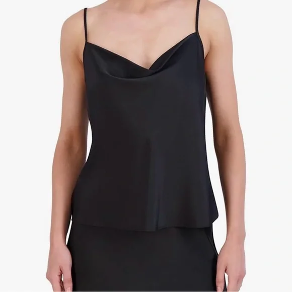 BCBGMaxAzria Dark Blue Cowlneck Camisole Top - Picture 3 of 3